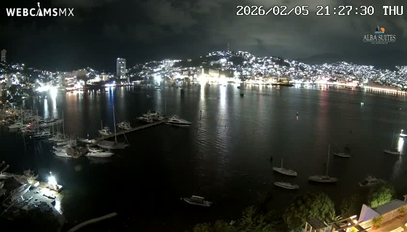 Acapulco City & Bahia de Acapulco Bay Live Cam - Acapulco de Juarez, Guerrero, Mexico