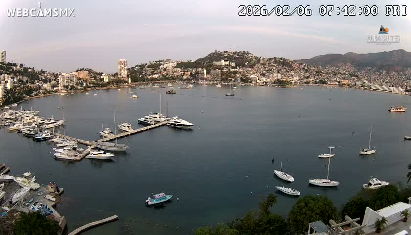 Acapulco City & Bahia de Acapulco Bay Live Cam - Acapulco de Juarez, Guerrero, Mexico
