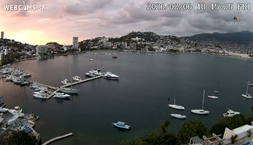 Acapulco City & Bahia de Acapulco Bay Live Cam - Acapulco de Juarez, Guerrero, Mexico