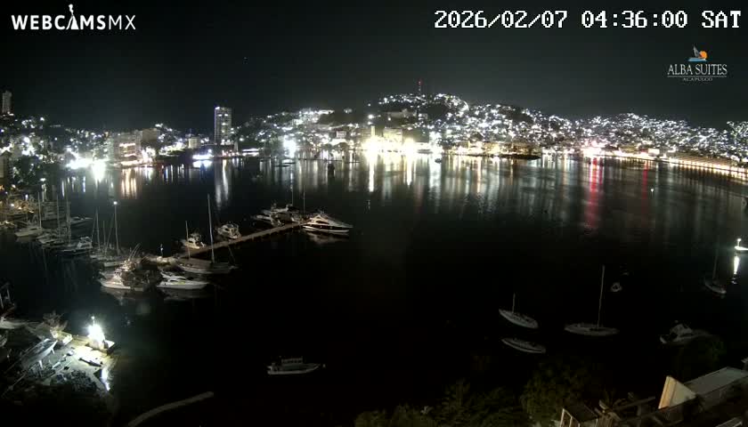 Acapulco City & Bahia de Acapulco Bay Live Cam - Acapulco de Juarez, Guerrero, Mexico