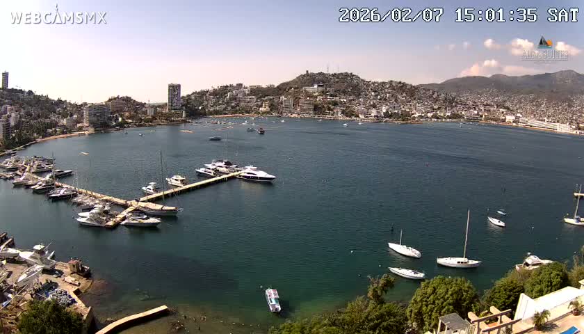 Acapulco City & Bahia de Acapulco Bay Live Cam - Acapulco de Juarez, Guerrero, Mexico
