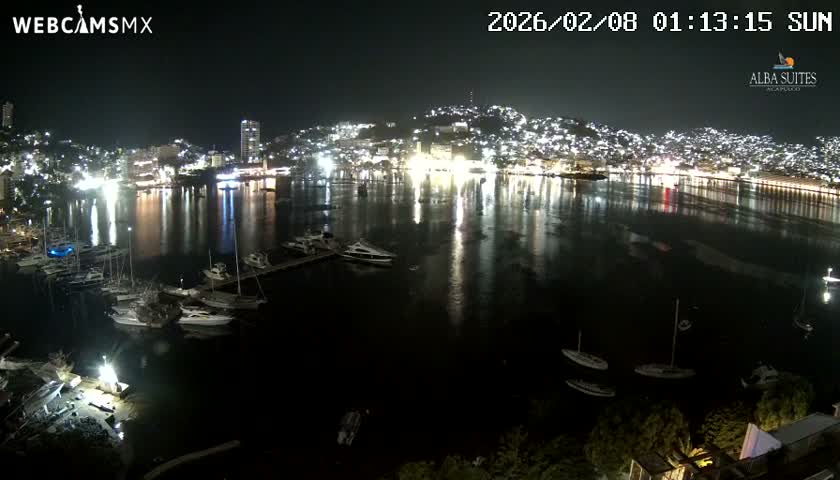 Acapulco City & Bahia de Acapulco Bay Live Cam - Acapulco de Juarez, Guerrero, Mexico