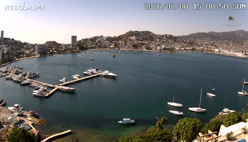 Acapulco City & Bahia de Acapulco Bay Live Cam - Acapulco de Juarez, Guerrero, Mexico