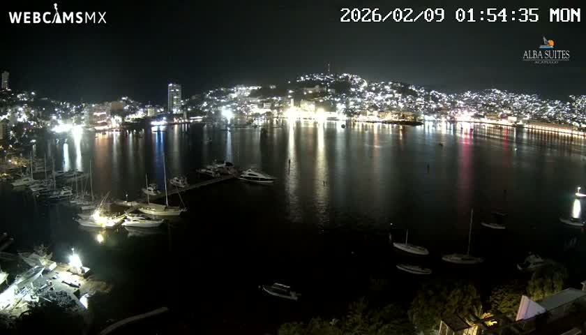Acapulco City & Bahia de Acapulco Bay Live Cam - Acapulco de Juarez, Guerrero, Mexico