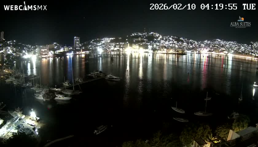 Acapulco City & Bahia de Acapulco Bay Live Cam - Acapulco de Juarez, Guerrero, Mexico