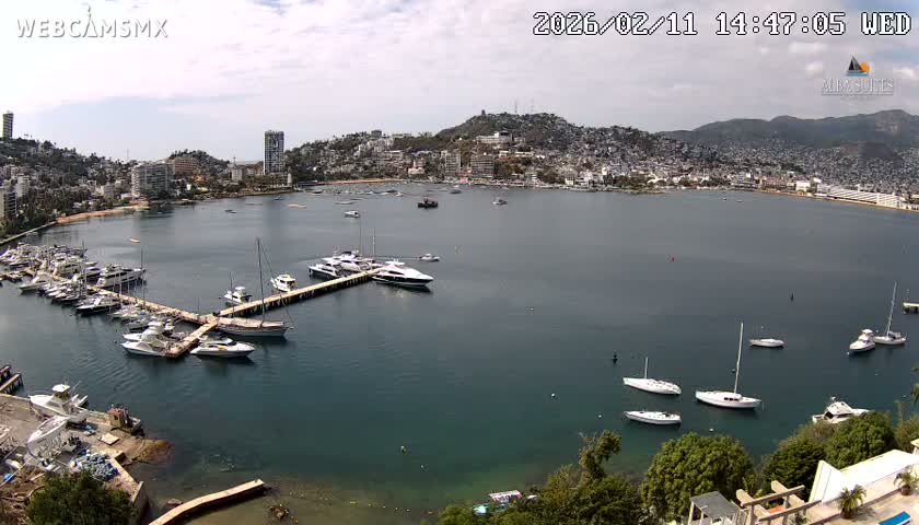 Acapulco City & Bahia de Acapulco Bay Live Cam - Acapulco de Juarez, Guerrero, Mexico