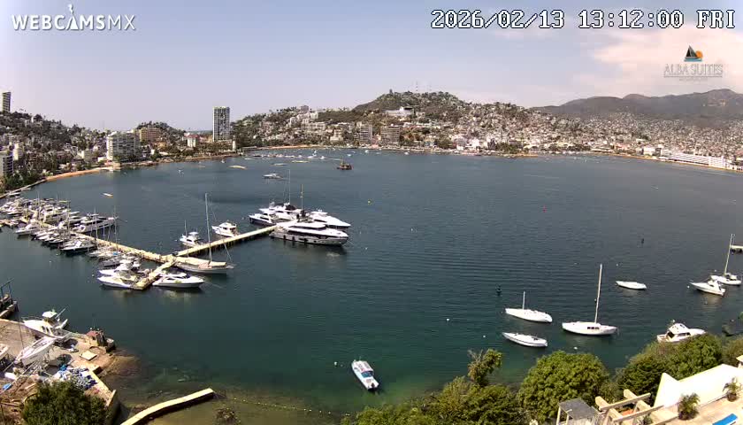 Acapulco City & Bahia de Acapulco Bay Live Cam - Acapulco de Juarez, Guerrero, Mexico