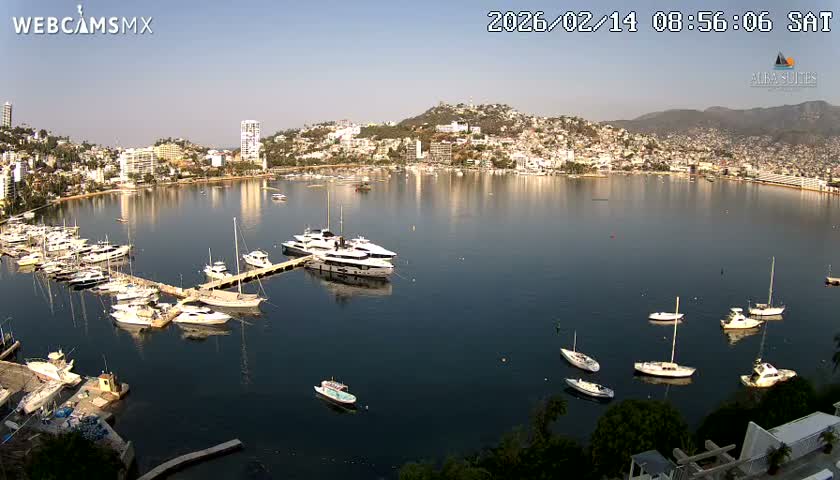 Acapulco City & Bahia de Acapulco Bay Live Cam - Acapulco de Juarez, Guerrero, Mexico