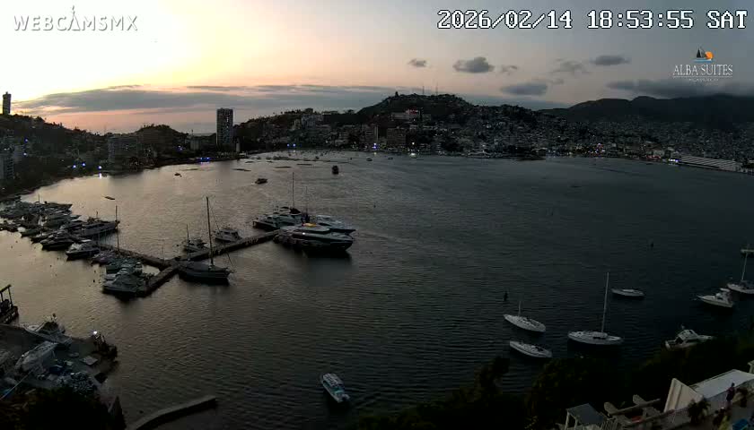 Acapulco City & Bahia de Acapulco Bay Live Cam - Acapulco de Juarez, Guerrero, Mexico