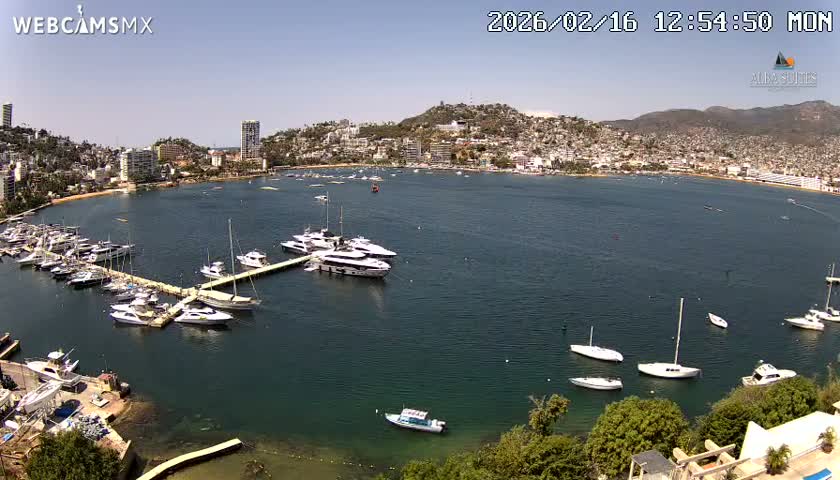 Acapulco City & Bahia de Acapulco Bay Live Cam - Acapulco de Juarez, Guerrero, Mexico
