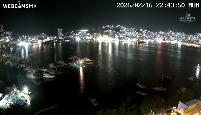 Acapulco City & Bahia de Acapulco Bay Live Cam - Acapulco de Juarez, Guerrero, Mexico