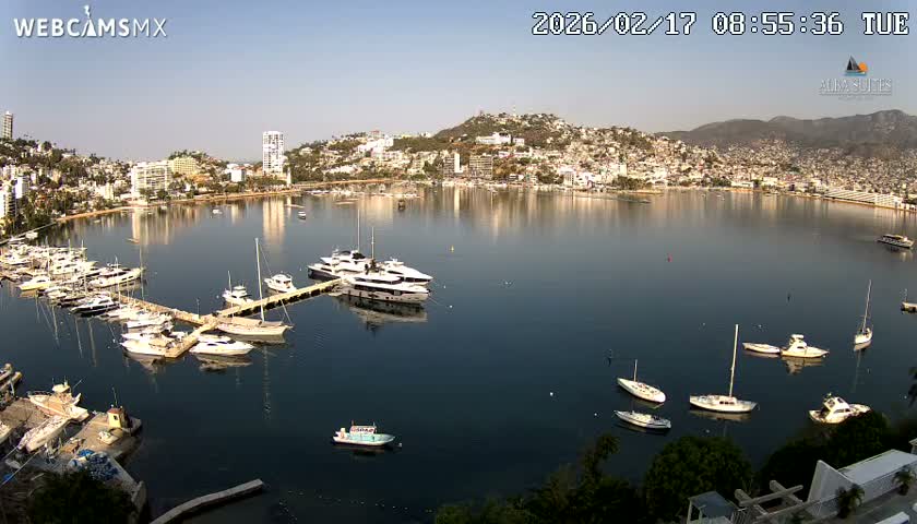 Acapulco City & Bahia de Acapulco Bay Live Cam - Acapulco de Juarez, Guerrero, Mexico