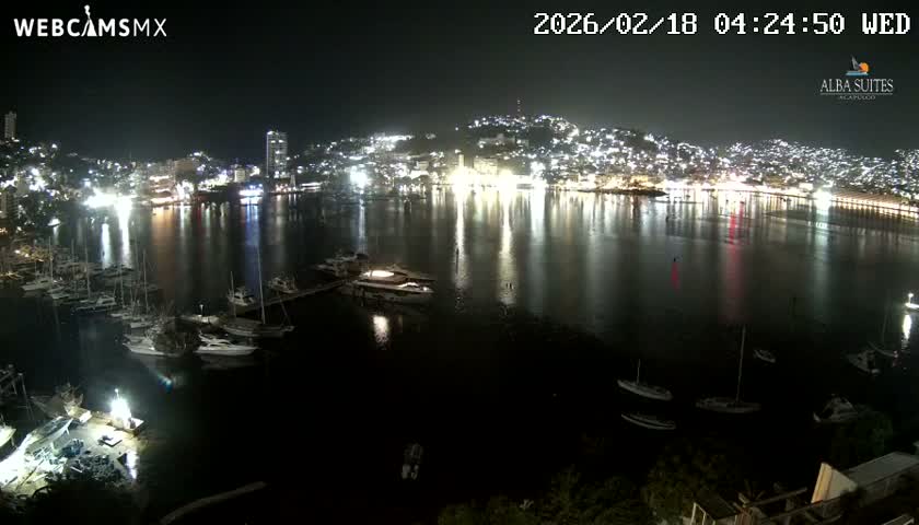 Acapulco City & Bahia de Acapulco Bay Live Cam - Acapulco de Juarez, Guerrero, Mexico