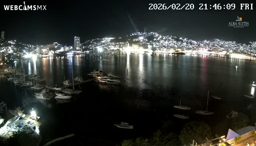 Acapulco City & Bahia de Acapulco Bay Live Cam - Acapulco de Juarez, Guerrero, Mexico