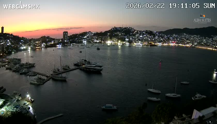 Acapulco City & Bahia de Acapulco Bay Live Cam - Acapulco de Juarez, Guerrero, Mexico