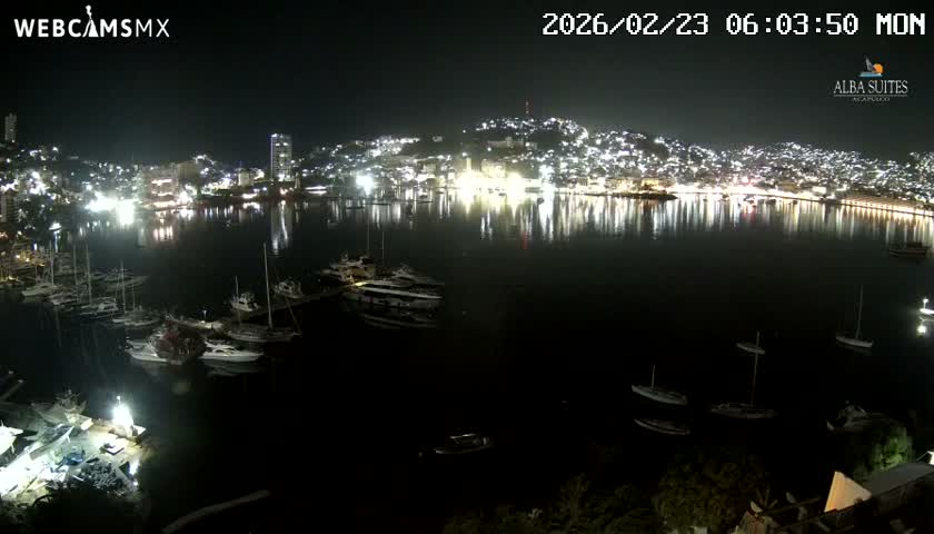 Acapulco City & Bahia de Acapulco Bay Live Cam - Acapulco de Juarez, Guerrero, Mexico