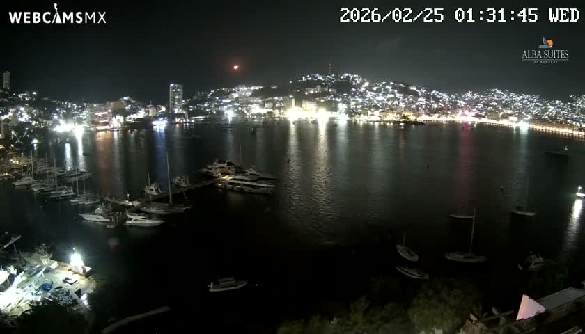 Acapulco City & Bahia de Acapulco Bay Live Cam - Acapulco de Juarez, Guerrero, Mexico