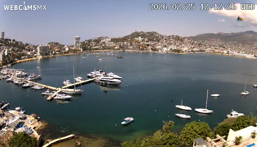 Acapulco City & Bahia de Acapulco Bay Live Cam - Acapulco de Juarez, Guerrero, Mexico