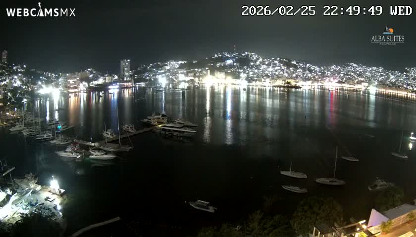 Acapulco City & Bahia de Acapulco Bay Live Cam - Acapulco de Juarez, Guerrero, Mexico
