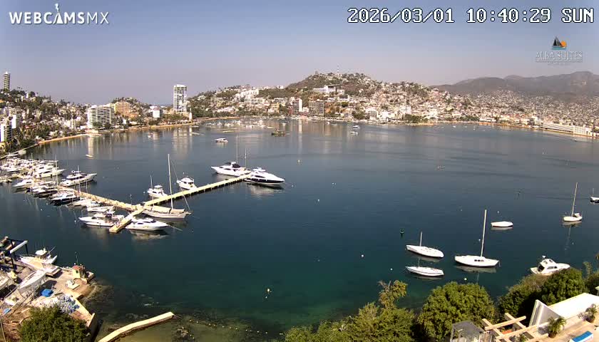 Acapulco City & Bahia de Acapulco Bay Live Cam - Acapulco de Juarez, Guerrero, Mexico