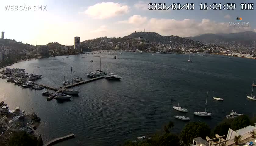 Acapulco City & Bahia de Acapulco Bay Live Cam - Acapulco de Juarez, Guerrero, Mexico