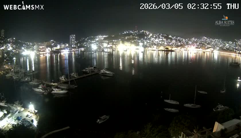Acapulco City & Bahia de Acapulco Bay Live Cam - Acapulco de Juarez, Guerrero, Mexico