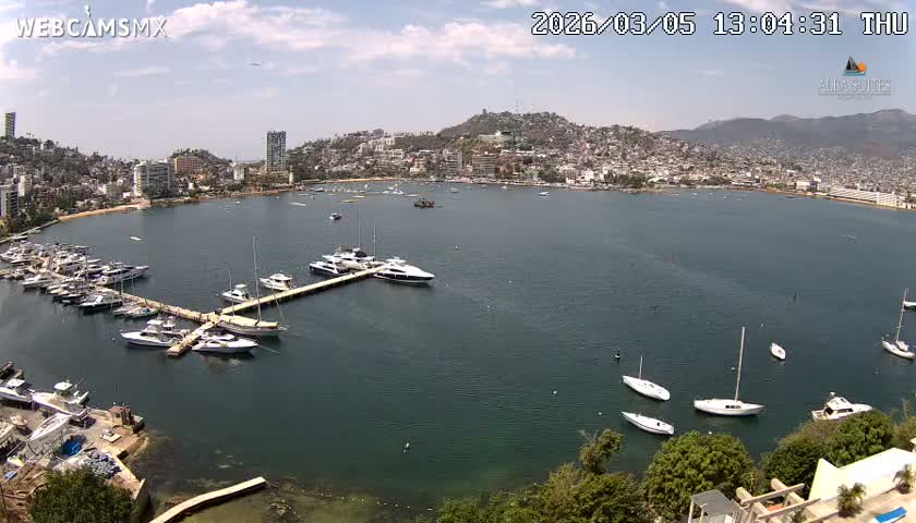 Acapulco City & Bahia de Acapulco Bay Live Cam - Acapulco de Juarez, Guerrero, Mexico