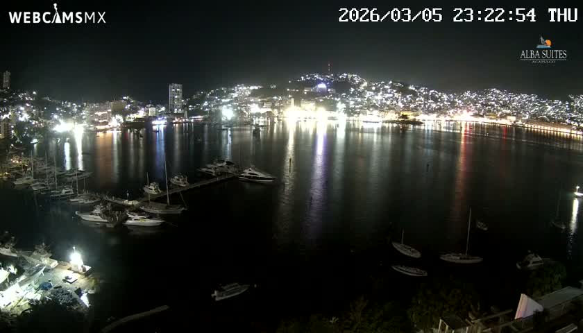 Acapulco City & Bahia de Acapulco Bay Live Cam - Acapulco de Juarez, Guerrero, Mexico