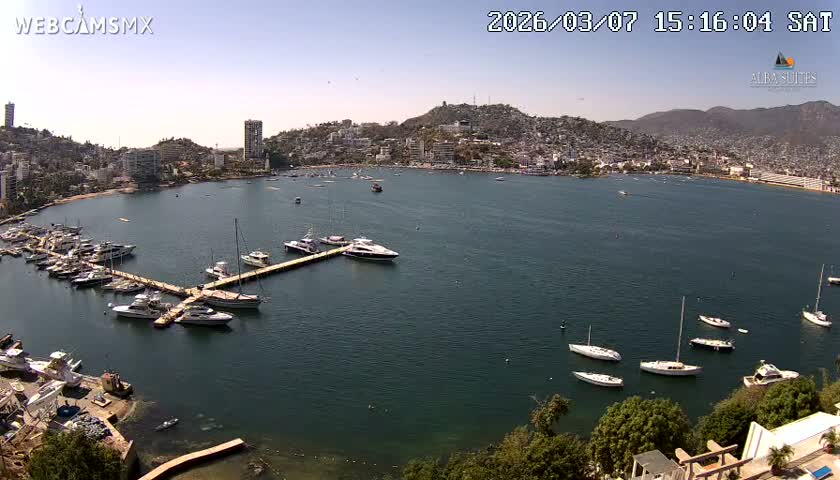 Acapulco City & Bahia de Acapulco Bay Live Cam - Acapulco de Juarez, Guerrero, Mexico