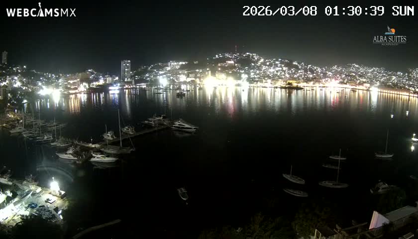 Acapulco City & Bahia de Acapulco Bay Live Cam - Acapulco de Juarez, Guerrero, Mexico