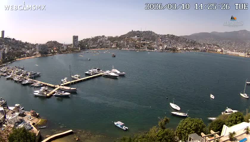 Acapulco City & Bahia de Acapulco Bay Live Cam - Acapulco de Juarez, Guerrero, Mexico