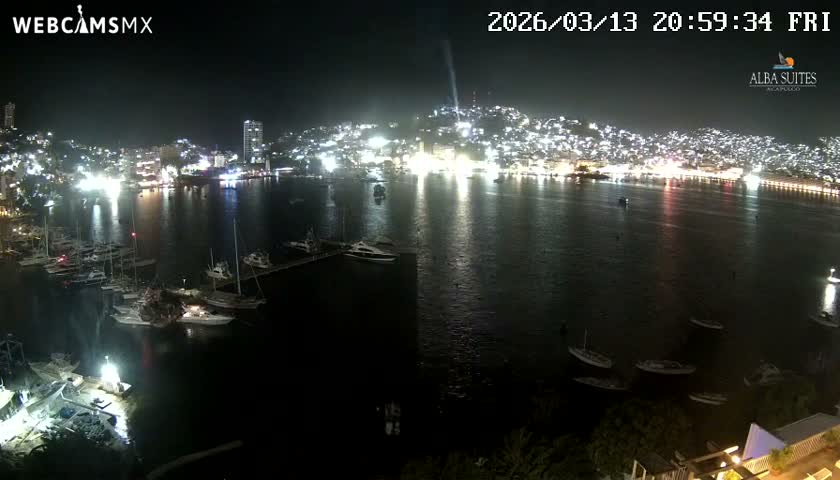 Acapulco City & Bahia de Acapulco Bay Live Cam - Acapulco de Juarez, Guerrero, Mexico