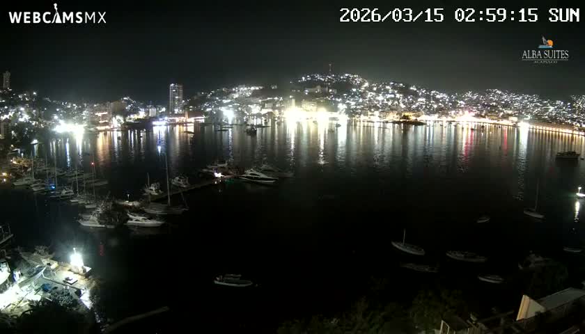 Acapulco City & Bahia de Acapulco Bay Live Cam - Acapulco de Juarez, Guerrero, Mexico