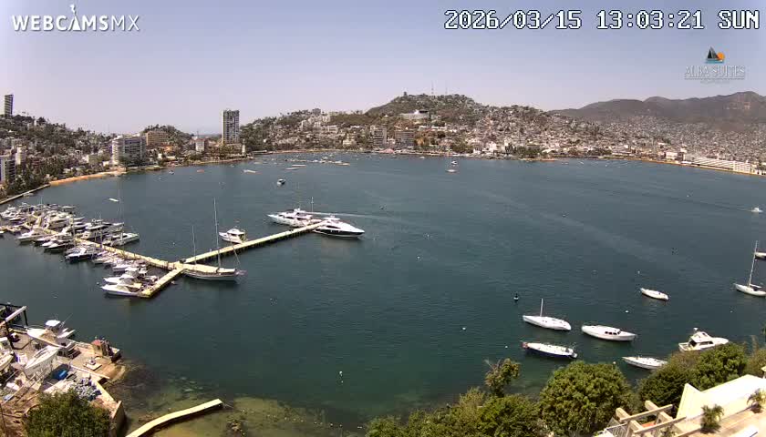 Acapulco City & Bahia de Acapulco Bay Live Cam - Acapulco de Juarez, Guerrero, Mexico