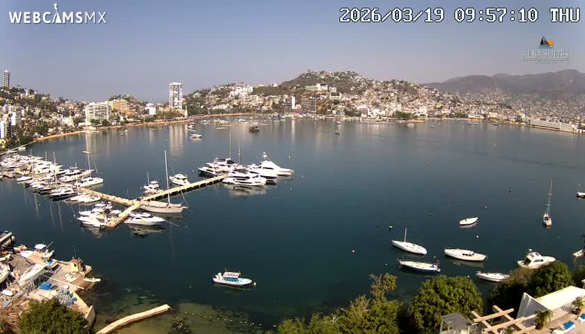Acapulco City & Bahia de Acapulco Bay Live Cam - Acapulco de Juarez, Guerrero, Mexico