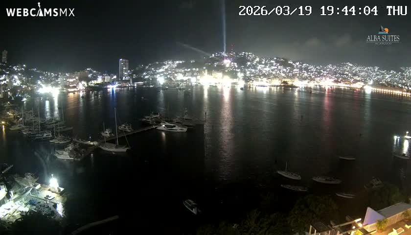 Acapulco City & Bahia de Acapulco Bay Live Cam - Acapulco de Juarez, Guerrero, Mexico
