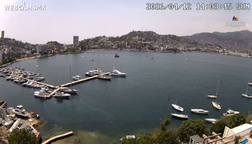 Acapulco City & Bahia de Acapulco Bay Live Cam - Acapulco de Juarez, Guerrero, Mexico
