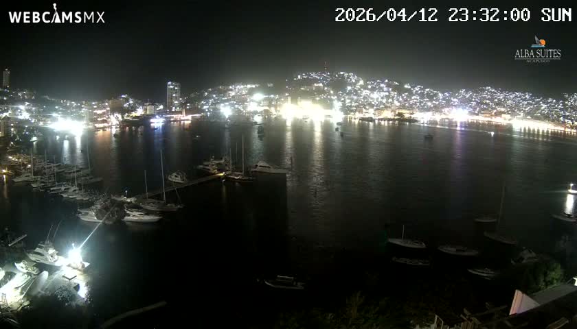 Acapulco City & Bahia de Acapulco Bay Live Cam - Acapulco de Juarez, Guerrero, Mexico