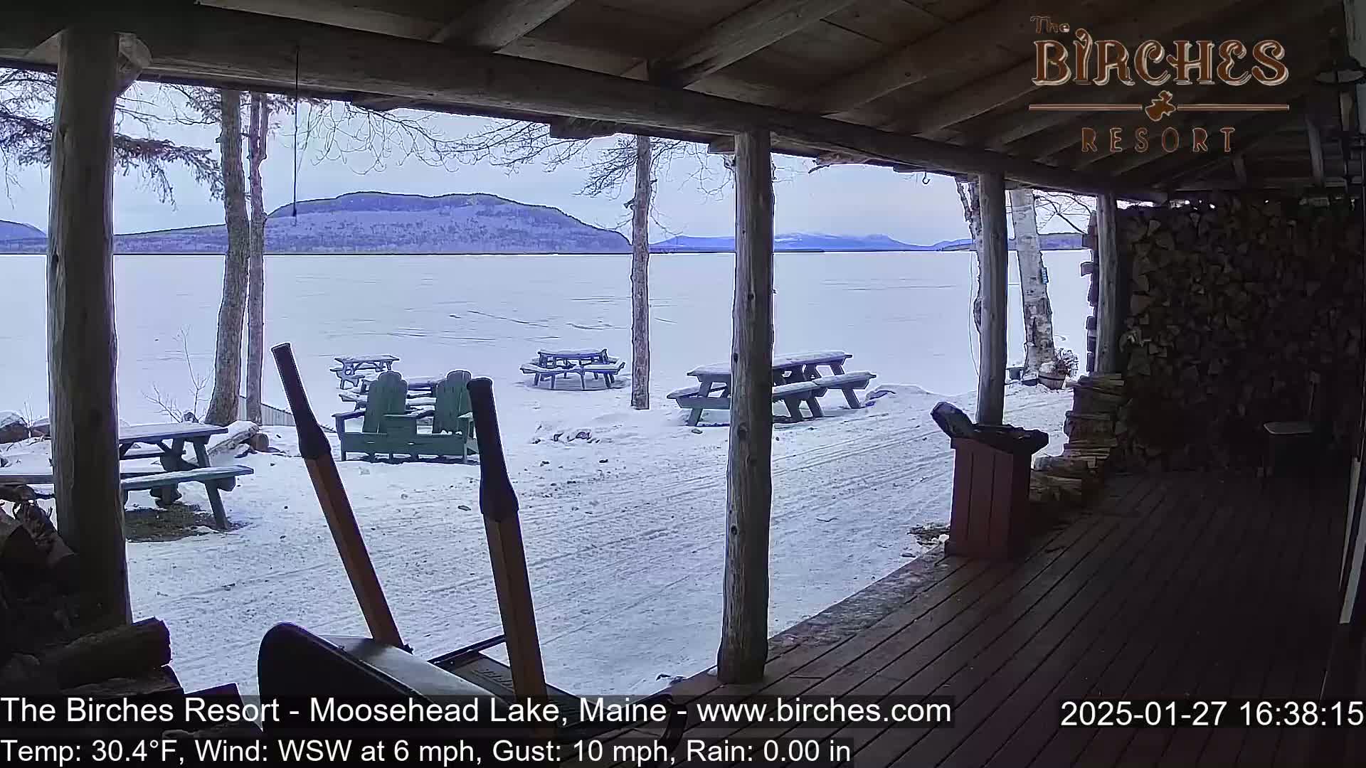 The Birches Resort, Moosehead Lake Live Cam - Rockwood, Maine, USA
