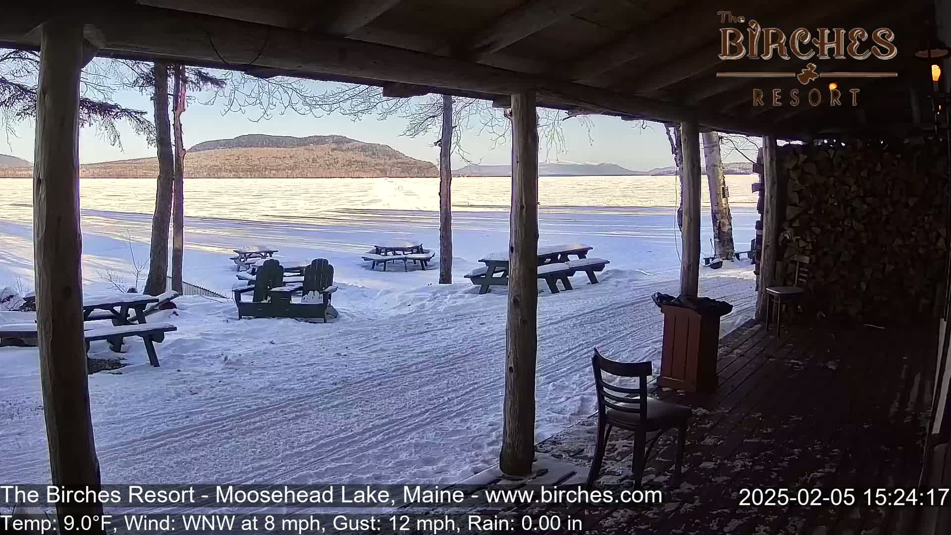 The Birches Resort, Moosehead Lake Live Cam - Rockwood, Maine, USA