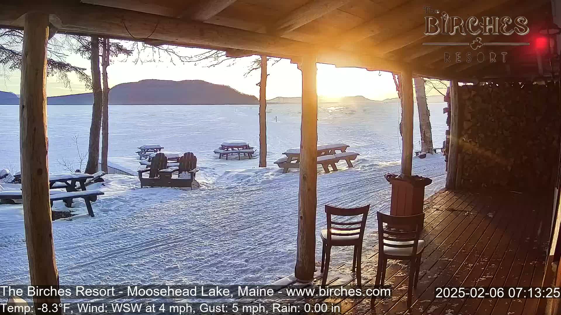 The Birches Resort, Moosehead Lake Live Cam - Rockwood, Maine, USA