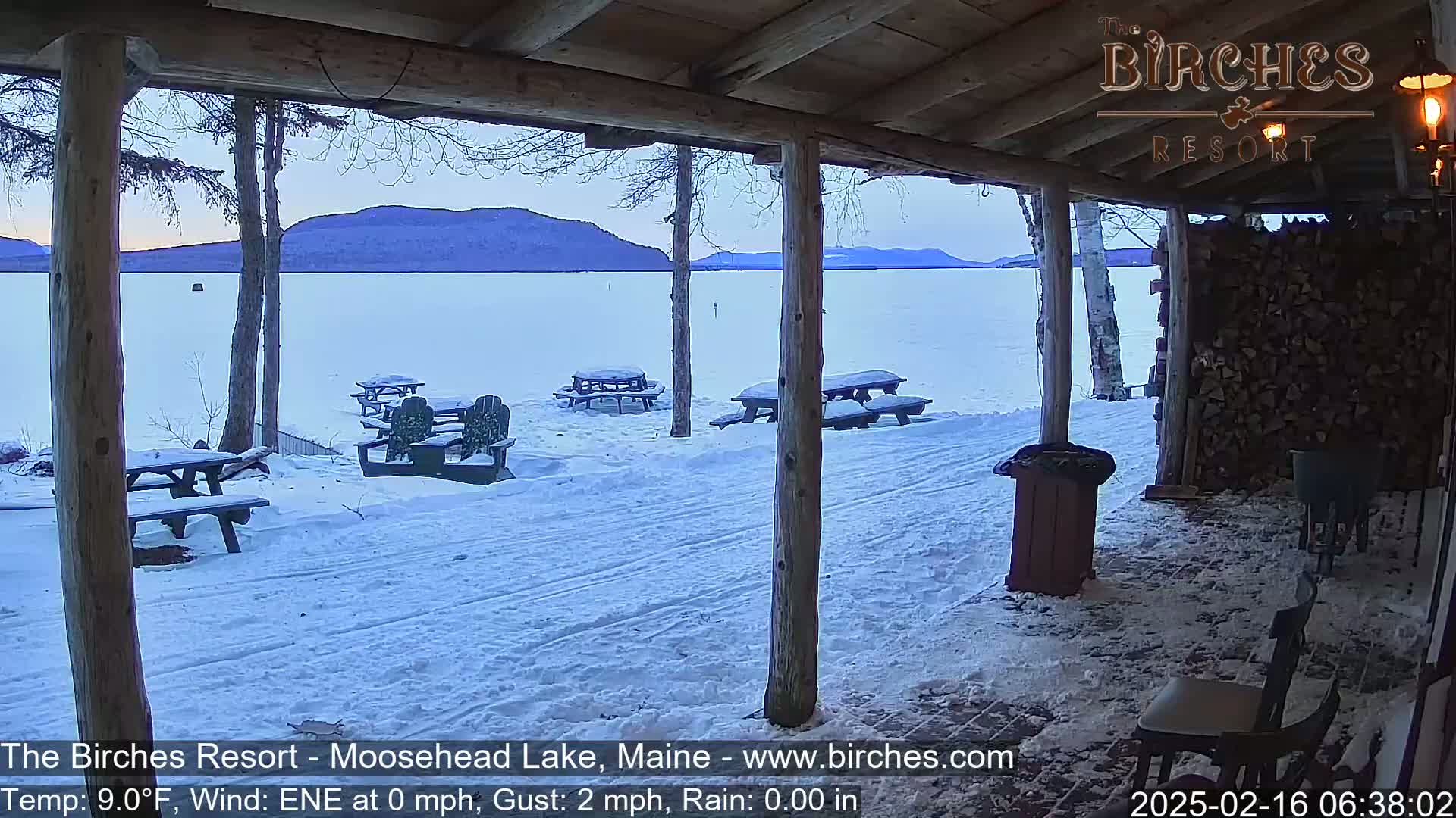 The Birches Resort, Moosehead Lake Live Cam - Rockwood, Maine, USA