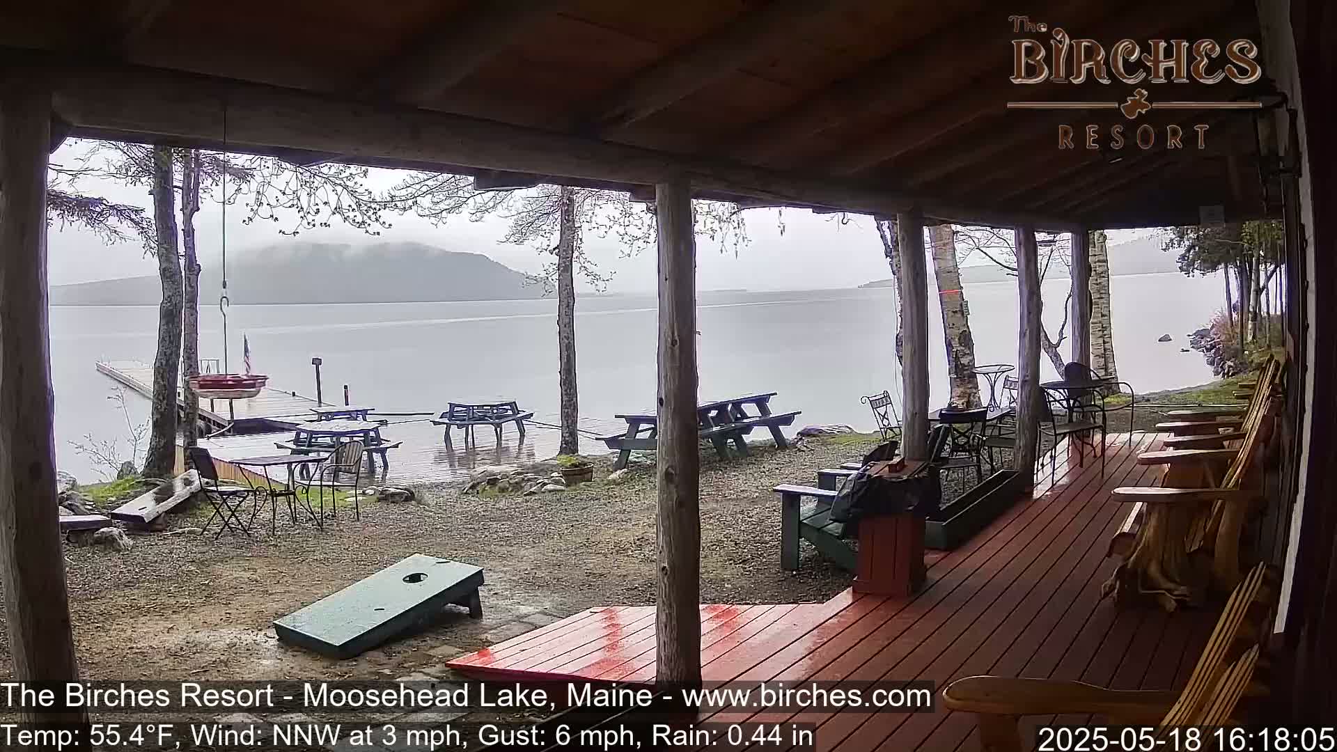 The Birches Resort, Moosehead Lake Live Cam - Rockwood, Maine, USA