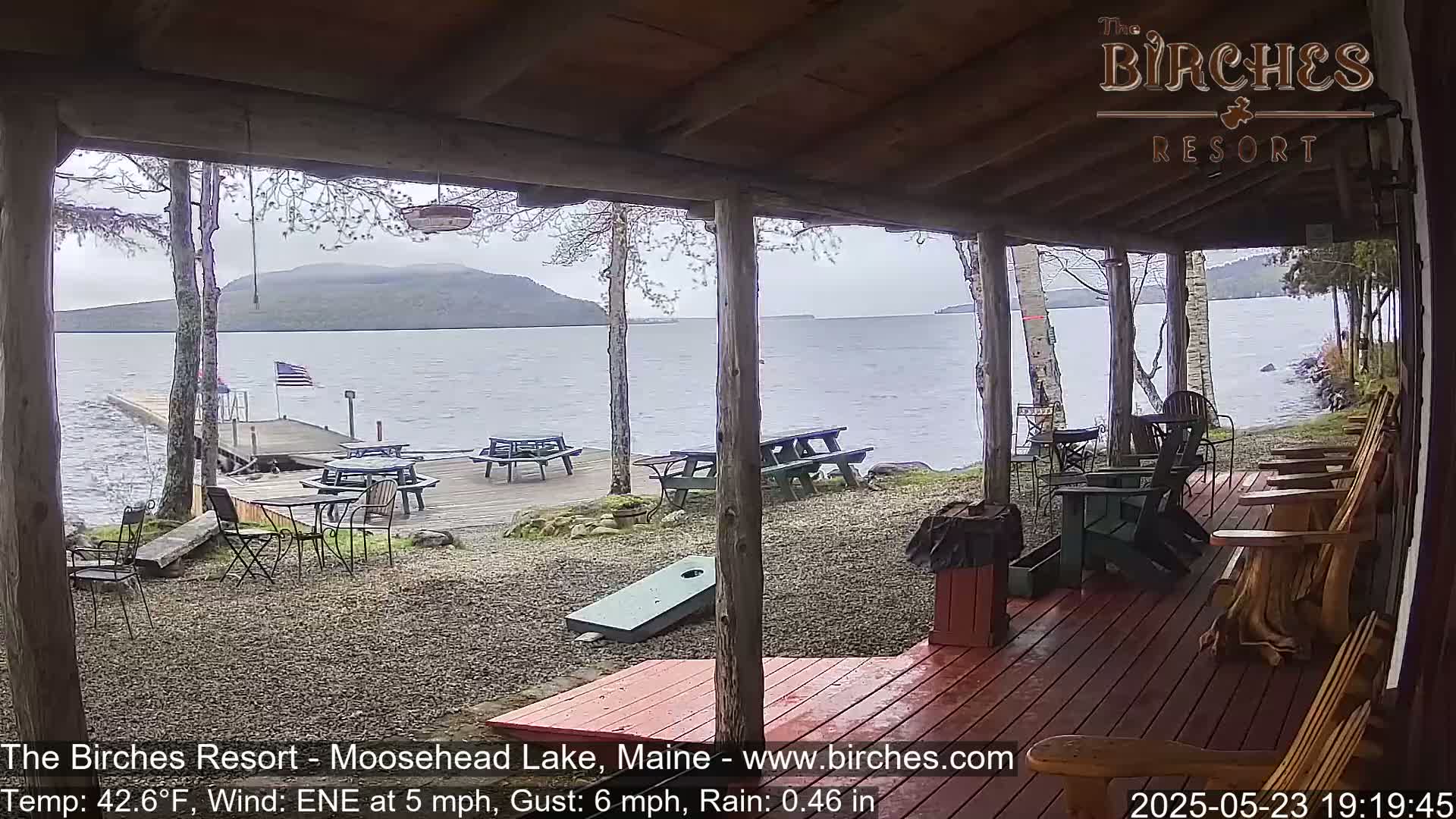 The Birches Resort, Moosehead Lake Live Cam - Rockwood, Maine, USA