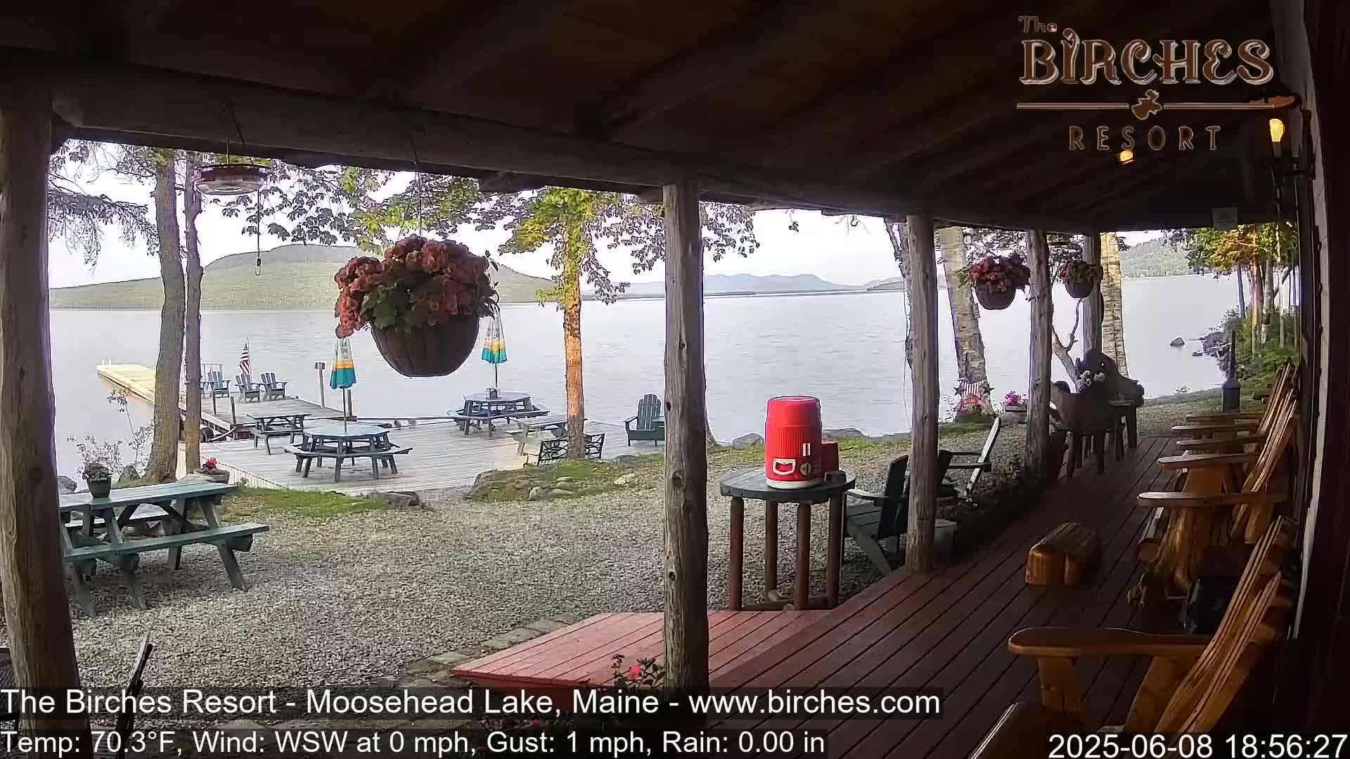 The Birches Resort, Moosehead Lake Live Cam - Rockwood, Maine, USA