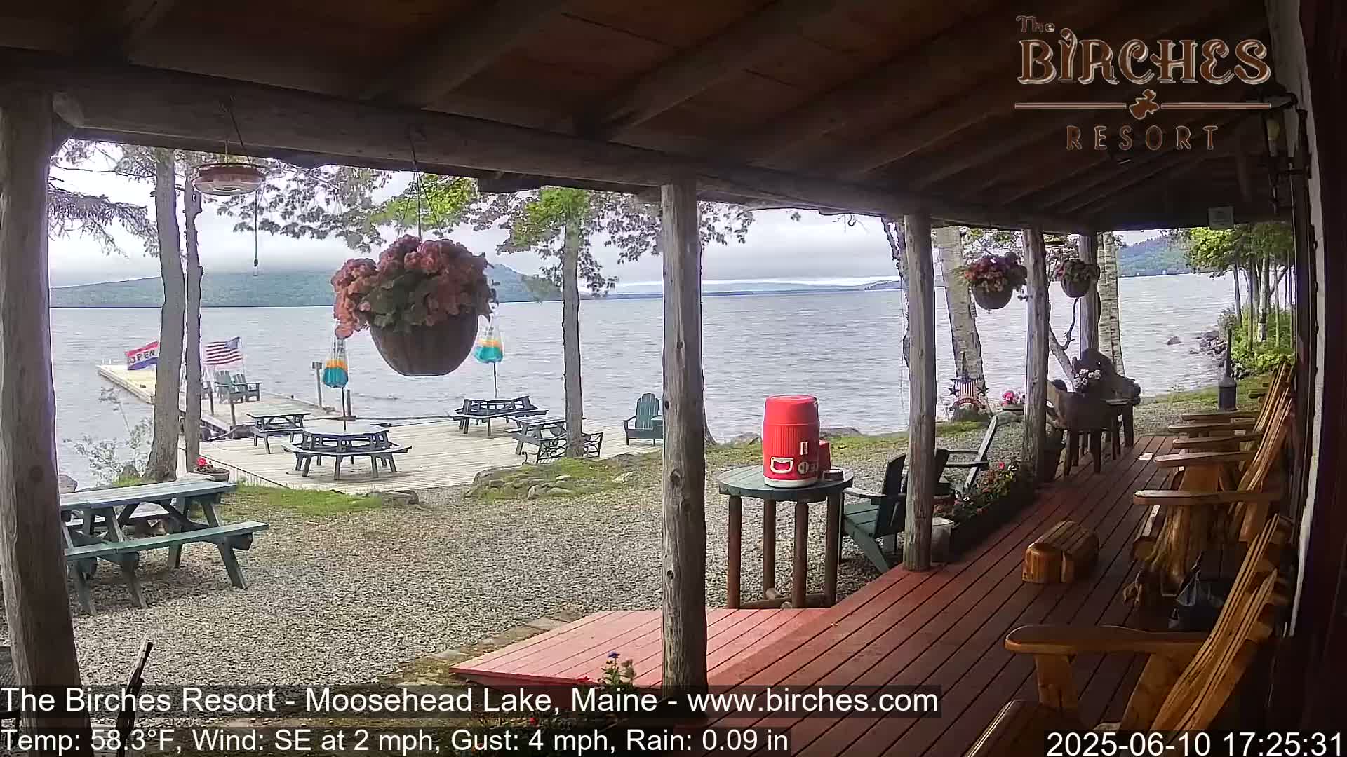 The Birches Resort, Moosehead Lake Live Cam - Rockwood, Maine, USA