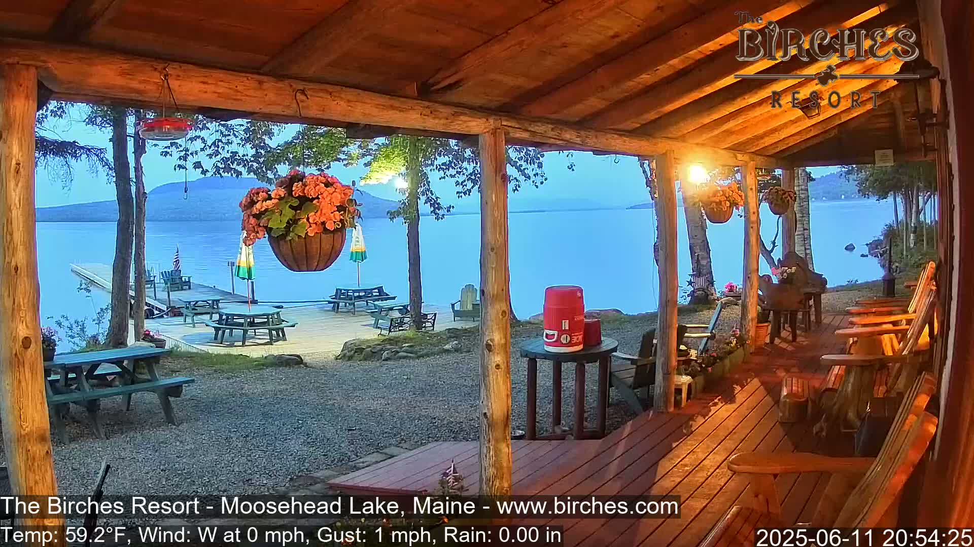 The Birches Resort, Moosehead Lake Live Cam - Rockwood, Maine, USA