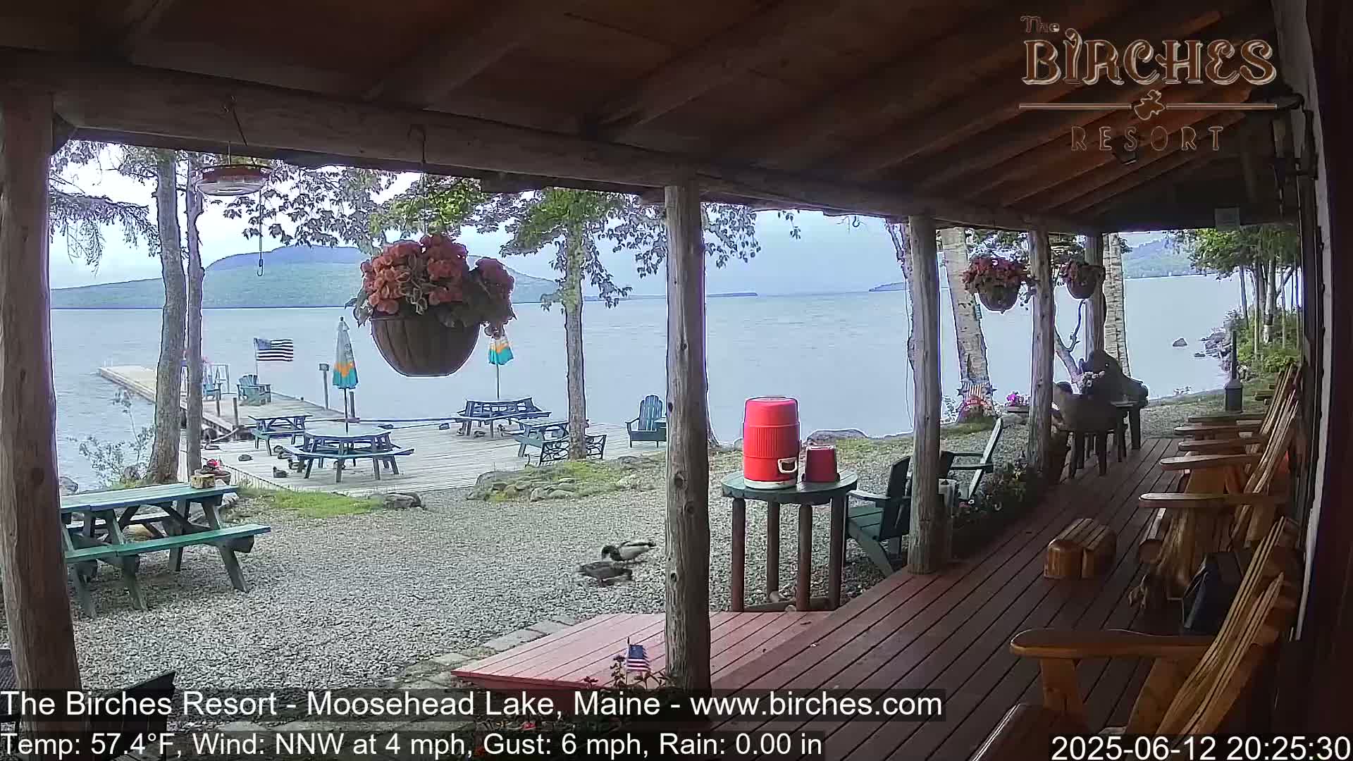 The Birches Resort, Moosehead Lake Live Cam - Rockwood, Maine, USA