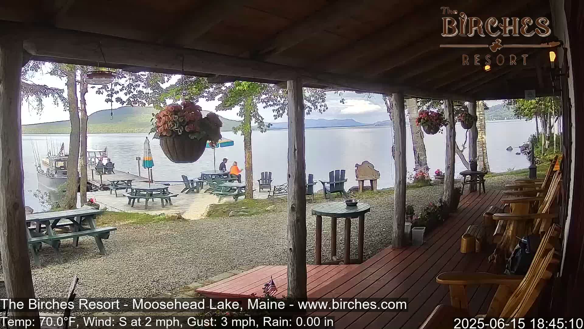 The Birches Resort, Moosehead Lake Live Cam - Rockwood, Maine, USA