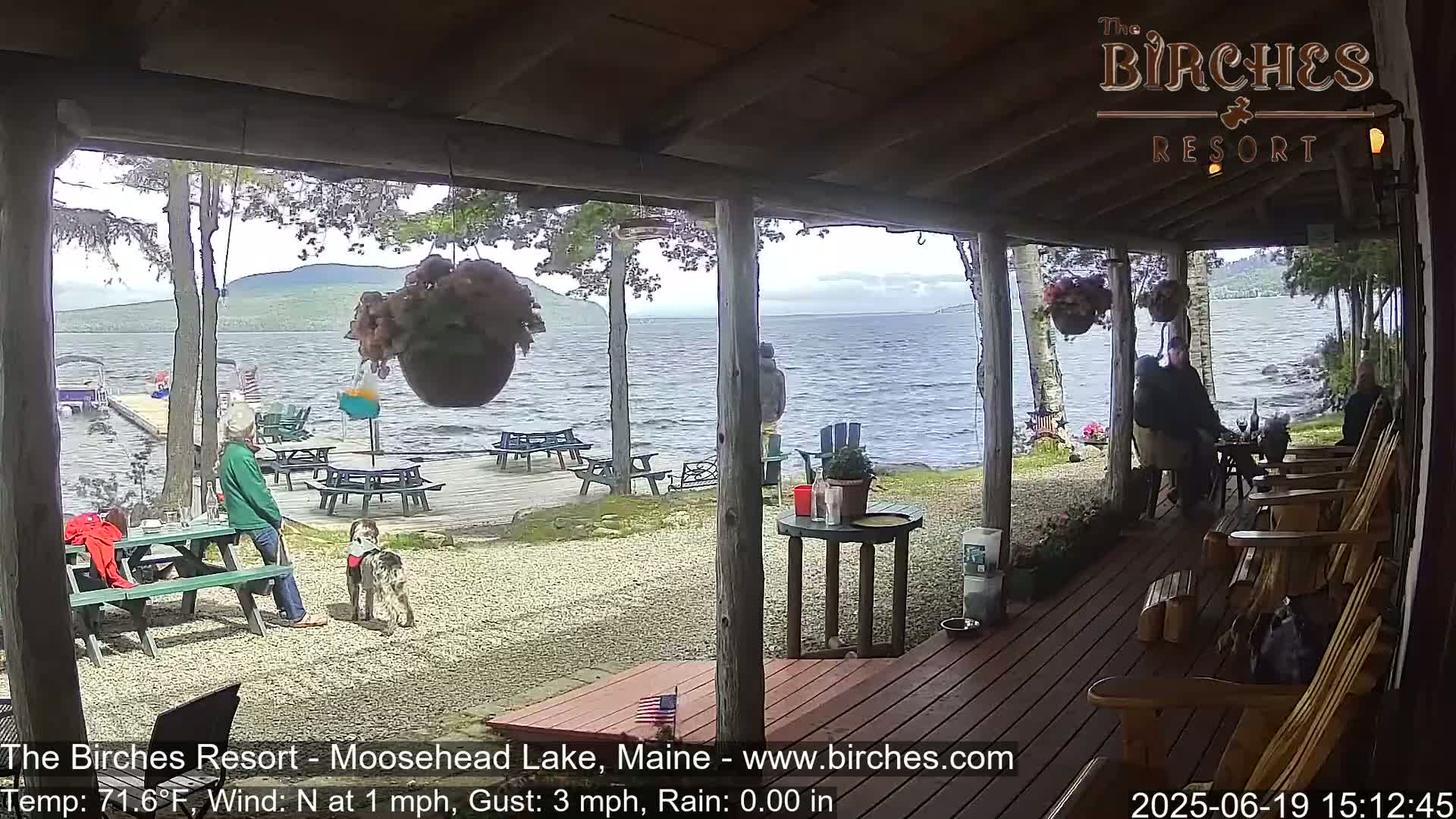 The Birches Resort, Moosehead Lake Live Cam - Rockwood, Maine, USA